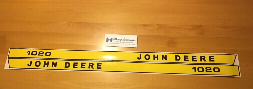 John Deere 1140 Haubenaufkleber, Aufkleber Motorhaube, Schriftzug, Typenbezeichnung, Modell