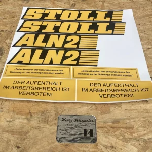 STOLL Frontlader ALN 2 Aufklebersatz Aufkleber Frontladerschwinge Traktor
