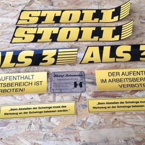 STOLL Frontlader ALS 3 Aufklebersatz Aufkleber Frontladerschwinge