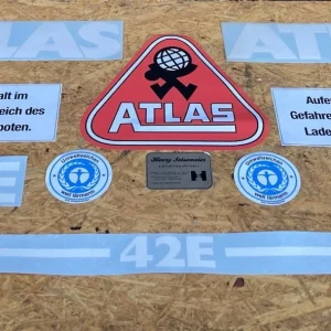 ATLAS 42E Aufklebersatz Aufkleber Abziehbild Radlader Lader AR42