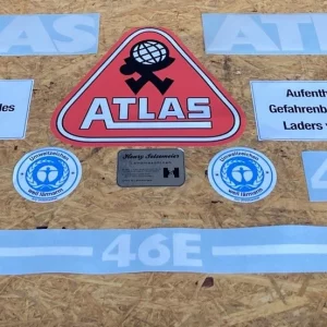ATLAS 46E Aufklebersatz Aufkleber Abziehbild Radlader Lader AR46