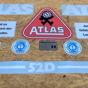 ATLAS 52D Aufklebersatz Aufkleber Abziehbild Radlader Lader AR52