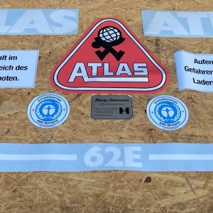ATLAS 62E Aufklebersatz Aufkleber Abziehbild Radlader Lader AR62
