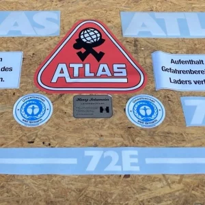 ATLAS 72E Aufklebersatz Aufkleber Abziehbild Radlader Lader AR72