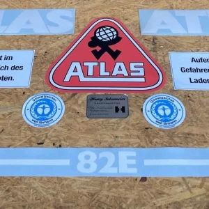 ATLAS 82E Aufklebersatz Aufkleber Abziehbild Radlader Lader AR82