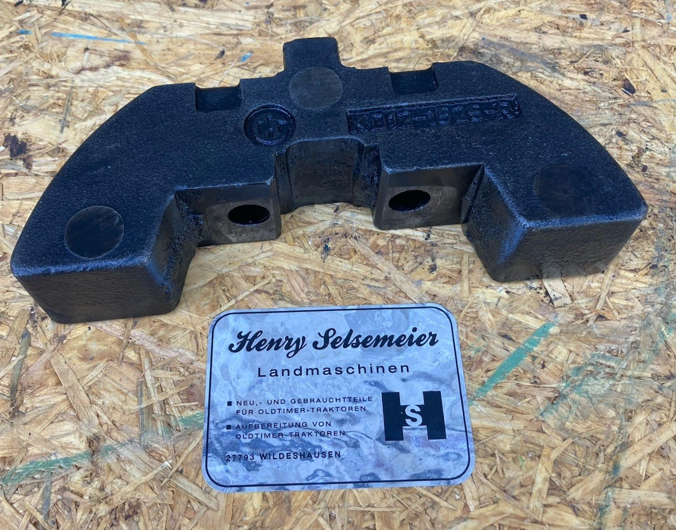 Original Fendt Traktor Farmer 1 FW 237 Gewicht für Kurbelwelle MWM KD12 Z Welle