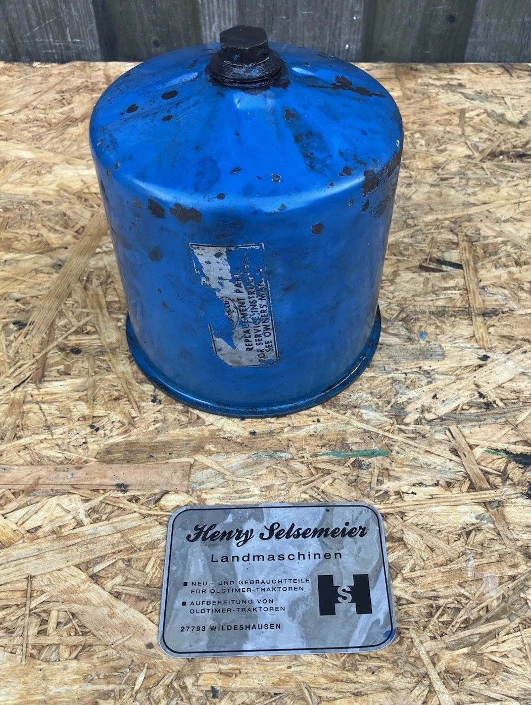 Original FORD Traktor Ölfiltergehäuse Alte Baureihe 2000 3000 4000 5000